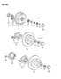 Diagram BRAKE, DRUM AND DISC BEARINGS, REAR H41 GALANT (2000 GTX) for your 2001 Chrysler 300 M