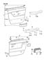 DOOR TRIM PANEL AND ARMREST 45 - VISTA Diagram