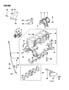 Diagram CYLINDER BLOCK 45 COLT LA 1.8 L ENGINE (MULTI PT. INJECT) for your 1997 Chrysler Sebring JX Convertible 2.5L V6 A/T