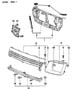 Diagram GRILLE AND RELATED PARTS 24, 41, 44 FWD - COLT for your Chrysler 300 M