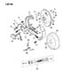 Diagram BRAKES, REAR DRUM - W/DANA MODEL 35 CHEROKEE, WAGONEER, COMANCHE 1990 for your 1997 Jeep Cherokee 4-DR -