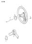 WHEEL, STEERING - TWO SPOKE GRAND WAGONEER, J10, J20 Diagram