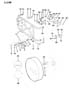 Diagram WHEEL, SPARE - 1987-89 OUTSIDE MOUNTING CHEROKEE, WAGONEER for your Jeep Liberty