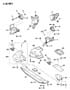 Diagram ENGINE MOUNTING 4.0L ENGINE for your Jeep