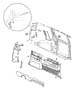 Diagram Quarter Panel 112` Wheelbase - Left. for your 1995 Jeep Wrangler