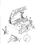 Diagram Hood, Latch And Hinges. for your Jeep Grand Cherokee