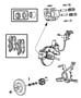 Diagram Brakes,Front. for your 2009 Chrysler Town & Country