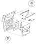 Diagram Panel Door Trim - Rear Sliding. for your 2010 Chrysler Town & Country