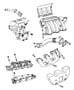 Diagram Manifold, Intake And Exhaust 3.3L V-6 Gas EGA Engine. for your Dodge Grand Caravan