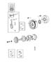 Image of BEARING PACKAGE. Crankshaft Thrust. -.003mm. image for your 2007 Dodge NITRO   