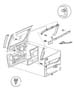 Diagram Panel Door Trim - Rear Sliding. for your 1999 Chrysler Town & Country