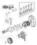 Crankshaft, Piston and Torque Converter. Diagram