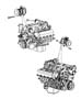 Compressor,Mounting 4.7L Engine. Diagram