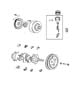 Diagram Crankshaft and Pistons 3.8L EGH Engine. for your Dodge Grand Caravan