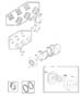 Crankshaft and Pistons 3.0L EFA Engine. Diagram