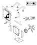 Diagram Radiator and Related Parts, 2.5L Gas Engine. for your 2009 Jeep Compass