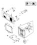 Radiator and Related Parts 4.0L Engine (ER0). Diagram