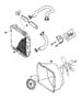 Diagram Radiator And Related Parts. for your 1993 Jeep Wrangler