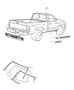 Diagram Mouldings. for your 2001 Dodge Ram 1500