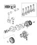 Crankshaft, Piston and Torque Converter (EXA). Diagram