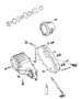 Diagram Case and Related Parts Select Trac (DHP). for your 1991 Jeep