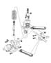 Diagram Upper and Lower Control Arms,Springs and Shocks,BE 6,7,8. for your Dodge Ram 2500