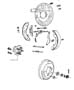 Diagram Brakes, Rear Drum. for your 2022 Jeep Cherokee