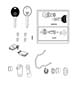 Diagram Lock Cyclinders And Keys. for your 2021 RAM 1500 Tradesman Crew Cab 3.6L V6 4WD