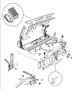 Diagram Hood, Latch and Hinges. for your Jeep Grand Cherokee