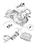 Case, Extension and Solenoid, Automatic Transaxle, 4 Speed, 41TE, W/O Turbo Eng.. Diagram