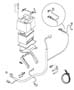 Battery Tray and Cables. Diagram