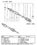 Front Axle Drive Shaft - Left. Diagram