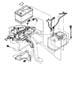 Battery Tray and Cables. Diagram