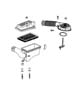 Diagram Air Cleaner, 3.9 (EHC), 4.7 (EVA), 5.9 (EML). for your 2001 Chrysler 300 M