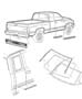 Diagram Mouldings. for your 2001 Dodge Ram 1500