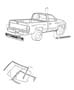 Diagram Mouldings. for your 2001 Dodge Ram 1500