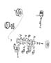 Diagram Crankshaft, Piston, and Torque Converter (EHC). for your 2021 RAM 1500 Tradesman Crew Cab 3.6L V6 4WD