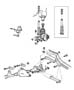 Diagram Suspension, Front Spring with Control Arms and Track Bar. for your Jeep Wrangler