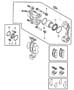 Front Brakes, with 3.0L Engine. Diagram