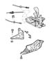 Diagram Gearshift Controls Quadra Trac II on Demand [Quadra-Trac II On Demand 4WD System]. for your 2007 Dodge Durango SXT 3.7L Magnum V6 4X2