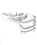 Diagram Bumper, Front. for your 2001 Jeep Grand Cherokee