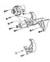 Alternator and Mounting 5.2L and 5.9L Engines. Diagram