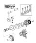 Crankshaft, Piston and Torque Converter. Diagram