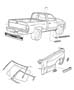 Diagram Mouldings. for your 2001 Dodge Ram 1500