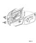 Diagram Door, Front Shell and Hinges. for your 2007 Chrysler 300