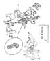 Diagram Column, Steering Upper and Lower. for your 2022 Jeep Wrangler