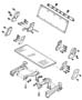 Diagram Rear Seat - 3 Passenger Attaching Parts, Straight Bench, Straight Bench With Center Armrest. for your Chrysler Town & Country