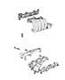 Diagram Engine Manifolds, Intake and Exhaust. for your 2017 Dodge Charger R/T 392 6.4L Hemi SRT V8