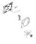 Radiator And Related Parts 5.9L Engine. Diagram