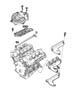 Diagram Manifold, Intake and Exhaust 2.7L Engine. for your 2007 Dodge Caravan SXT